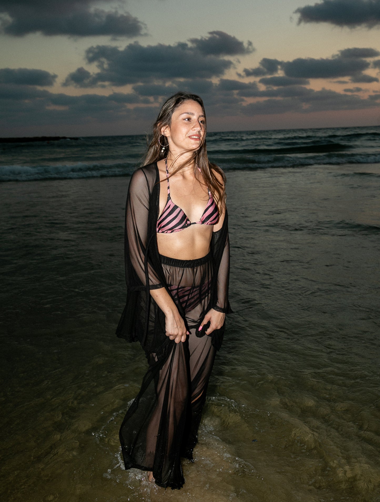 Sheer Kimono ~ Black