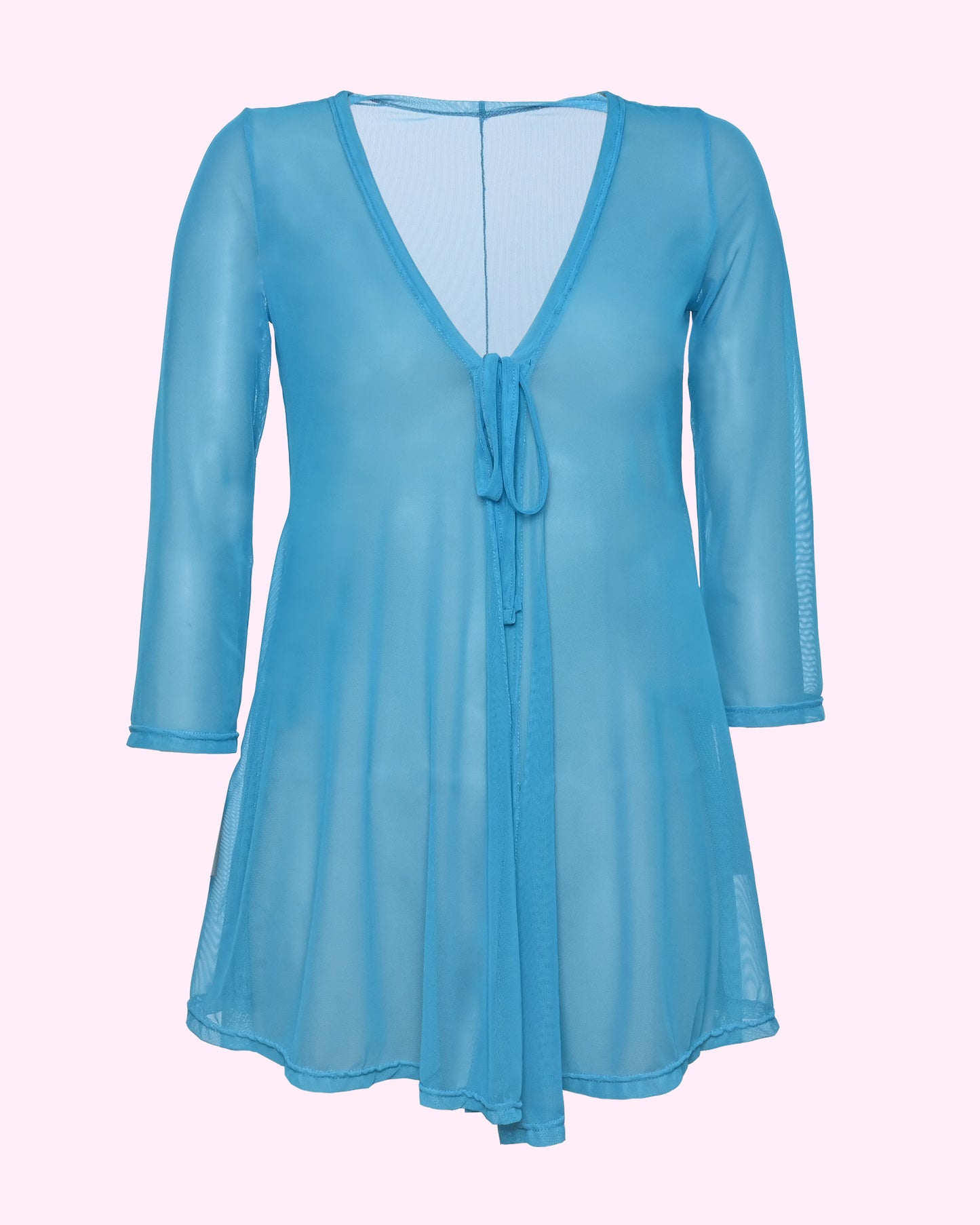 Sheer Kimono ~ Ocean Blue