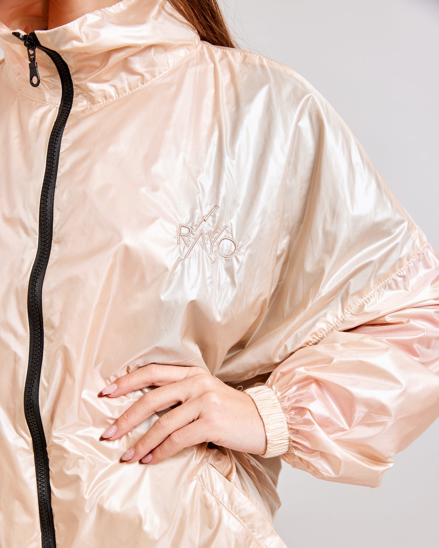 Nylon Jacket ~ pearl
