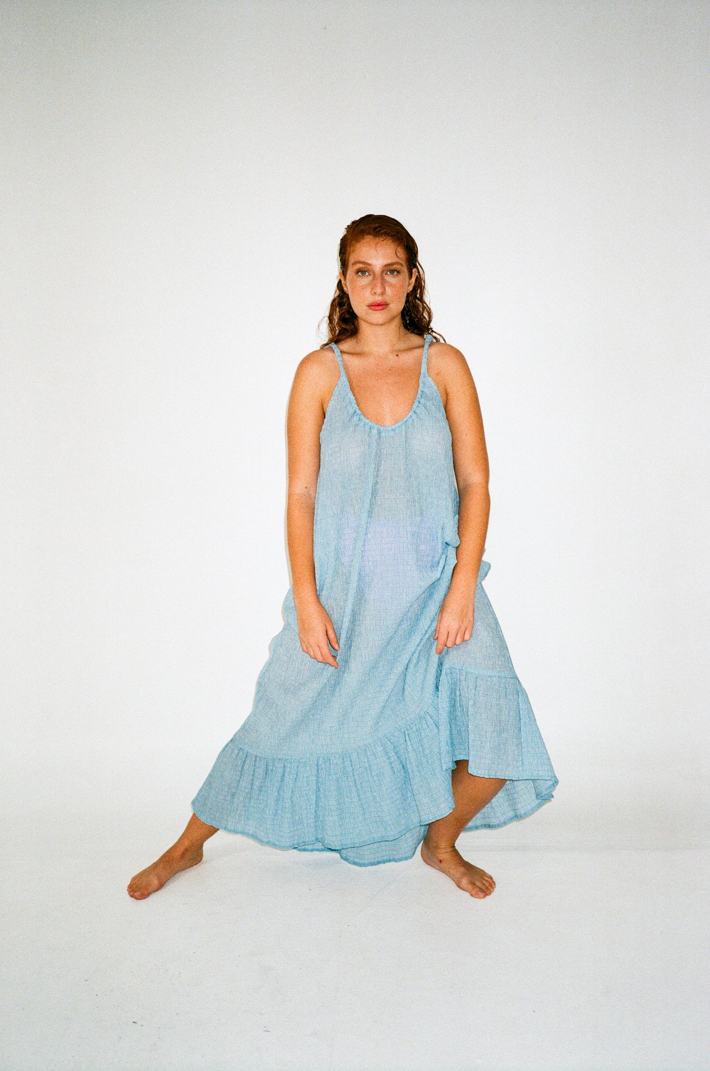Ella Maxi Dress ~ Pale Blue