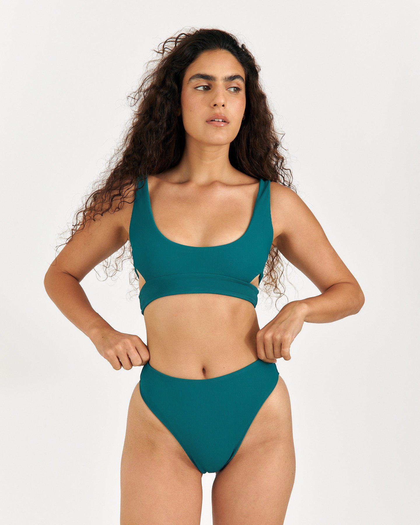 Ella Top ~ Tropical Green