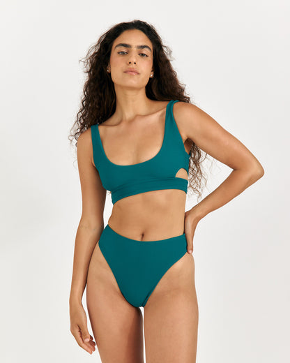 Ella Top ~ Tropical Green