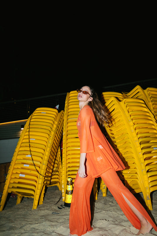 Sheer Pants ~ Orange