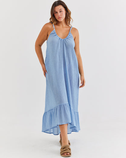 Ella Maxi Dress ~ Pale Blue
