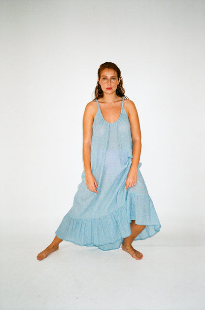 Ella Maxi Dress ~ Pale Blue